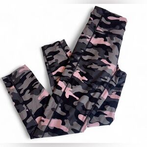 Calvin Klein Camouflage Leggings - Pink and Black